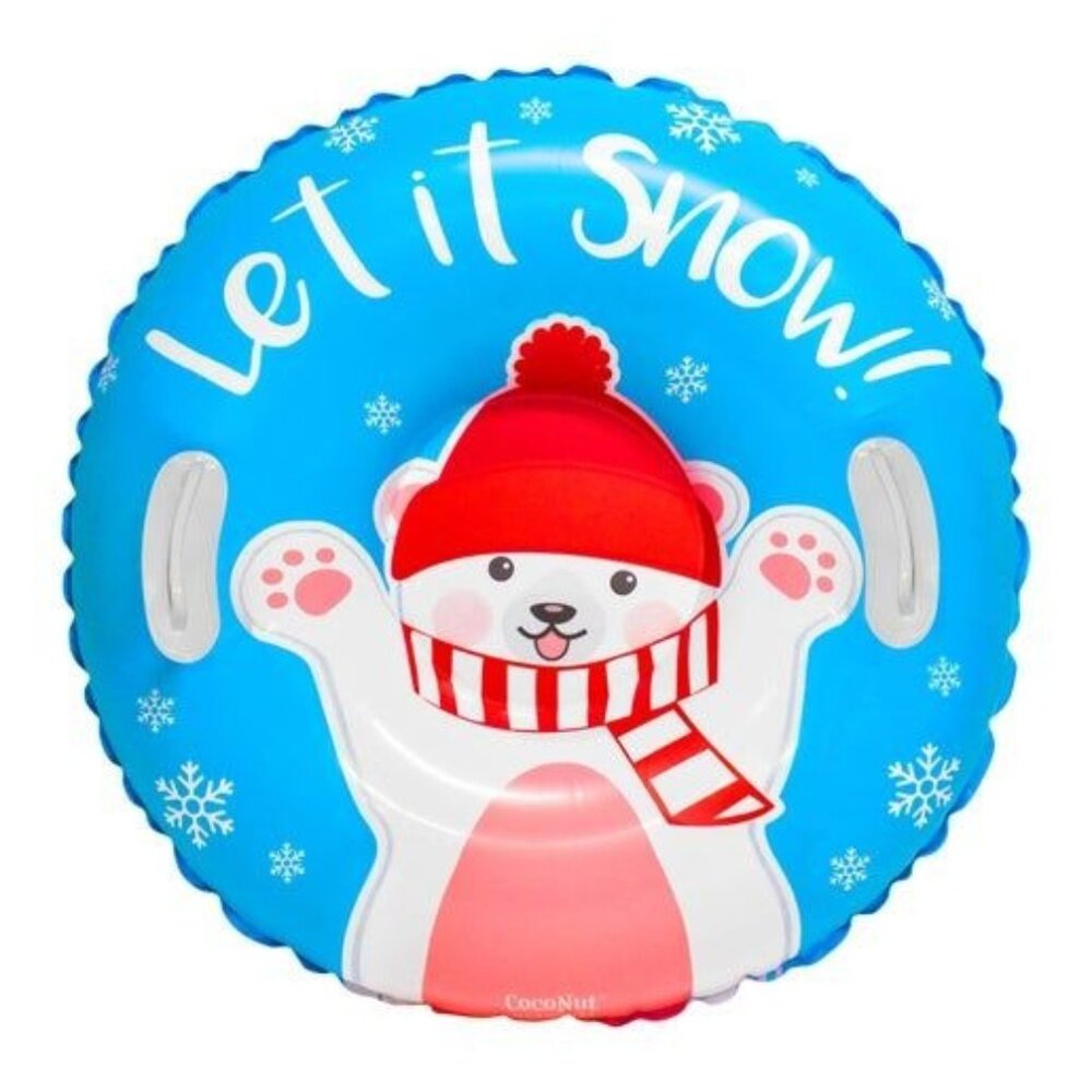 Coconuts Outdoor Let It Snow Polar Bear Junior Snow Tube